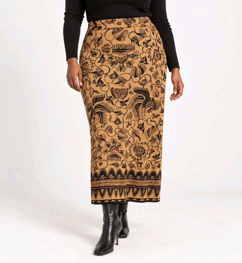 Peruvian Connection Knit Maxi Skirt - Picture 1 of 4